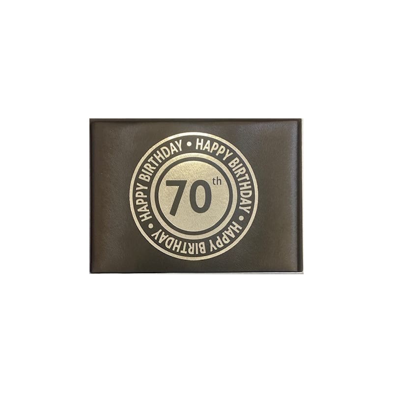 Guest Book 70th Black