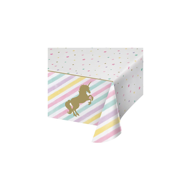 Unicorn Sparkle Tablecloth Plastic