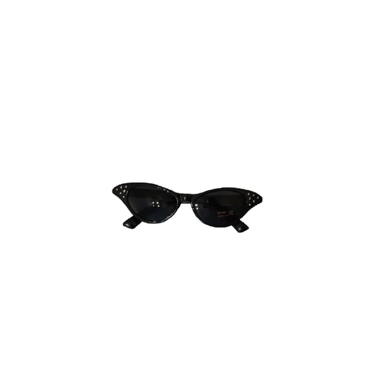 Sunglasses 50's Black with Diamonties