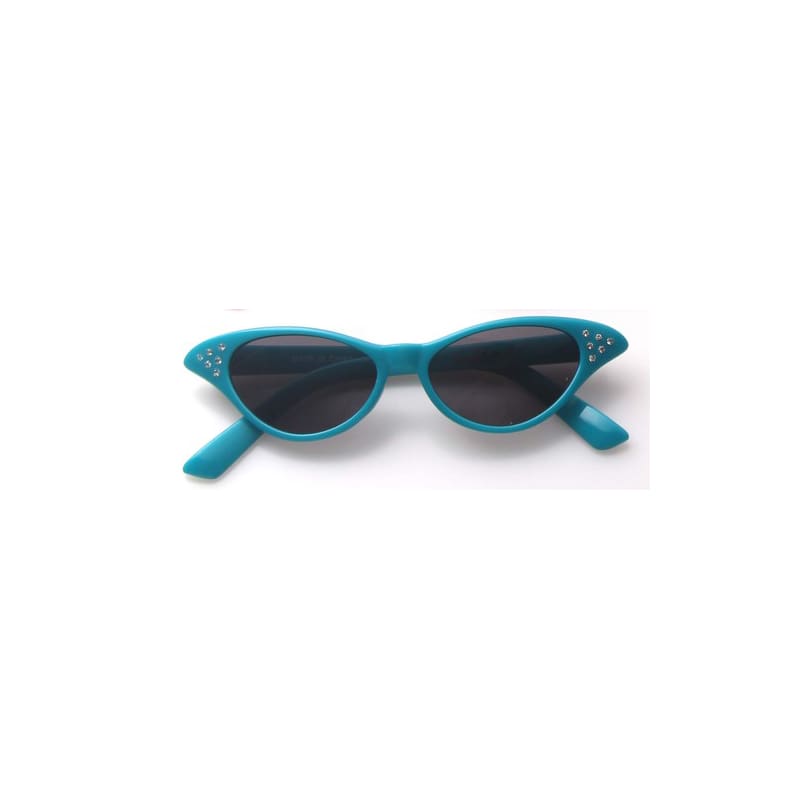 Sunglasses 50's Blue with Diamonties