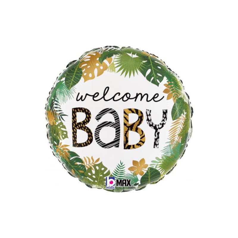 Foil 45cm Welcome Baby Jungle