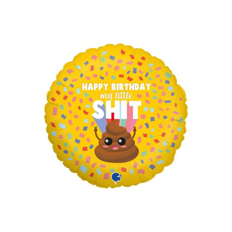 Foil 45cm Happy Birthday Little Shit
