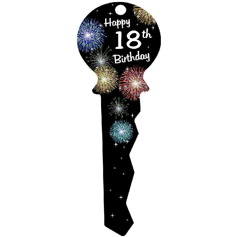 Key 18th Medium Black Fireworks