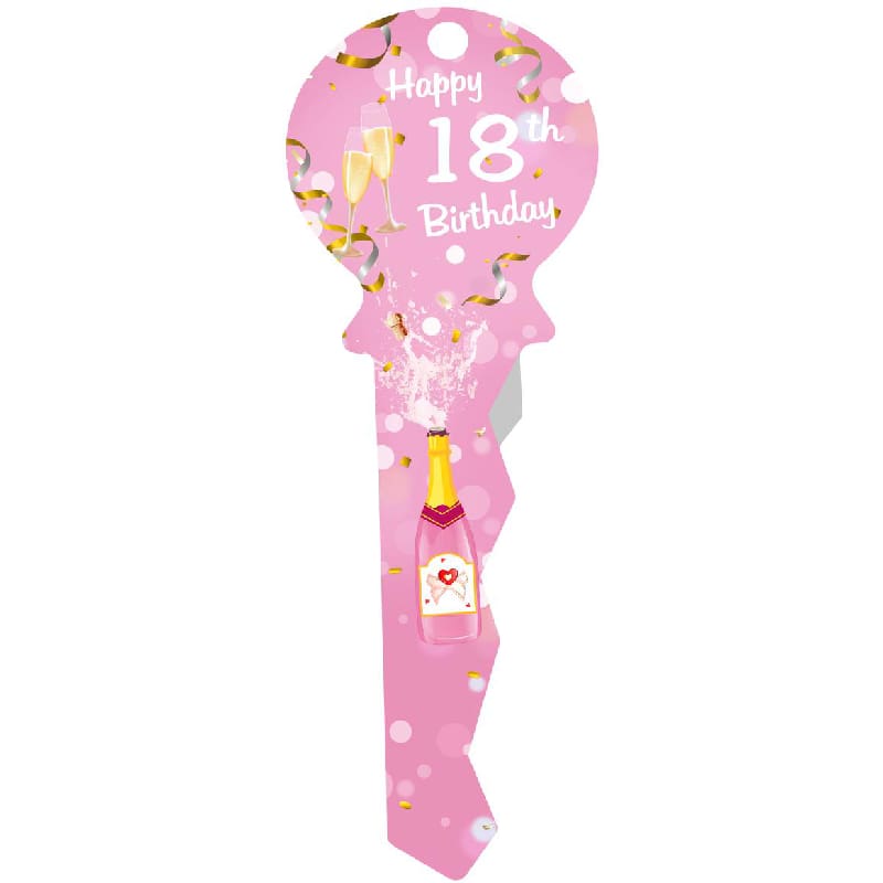 Key 18th Medium Pink Champagne Wine