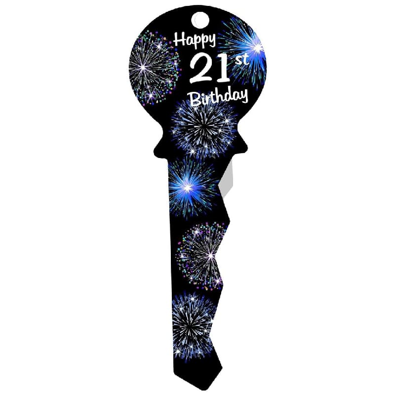 Key 21st Medium Black Fireworks Blue