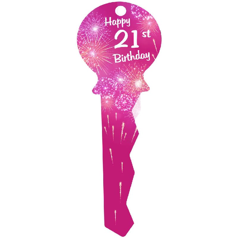 Key 21st Medium Pink Fireworks