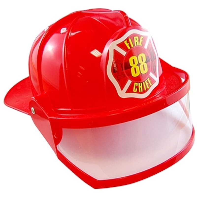 Hat Fire Chief Helmet Adult Red