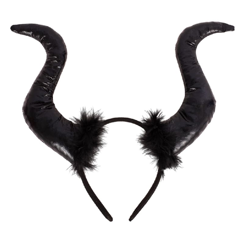 Headband Evil Fairy Horned Black