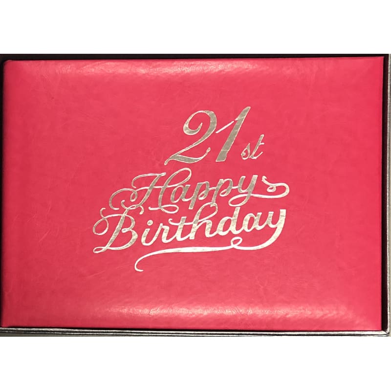Guest Book 21st Pink