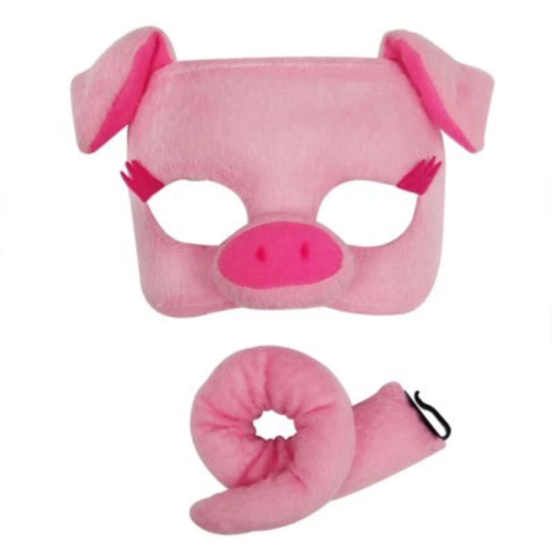 Mask And Tail Pig Pink