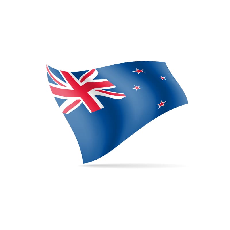 Hand Flag New Zealand 30cm x 45cm