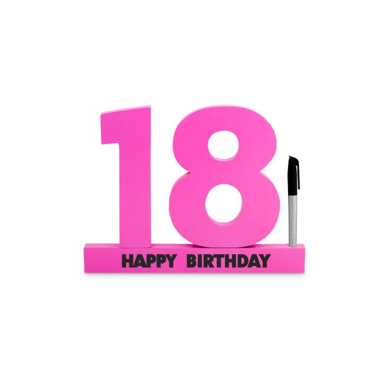 Signature Number 18th Pink NLA