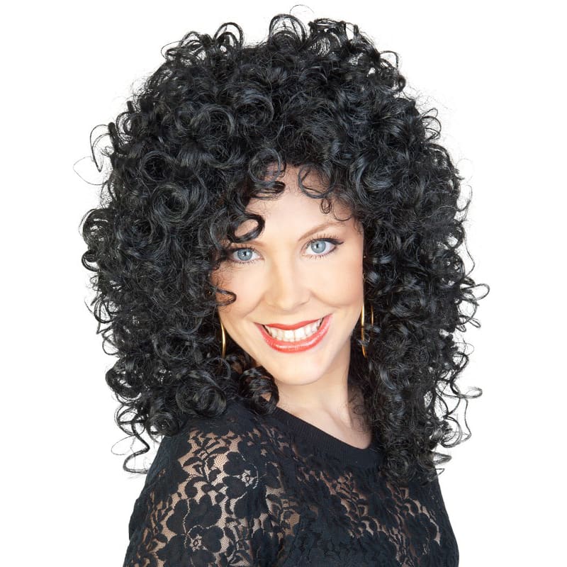 Wig Cher Curly Black