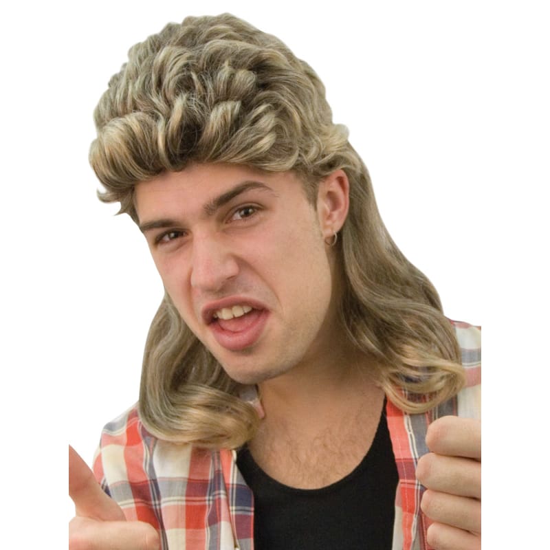 Wig Mullet Brown Blonde Billy