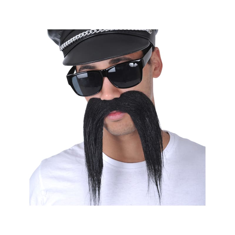 Moustache Black Long