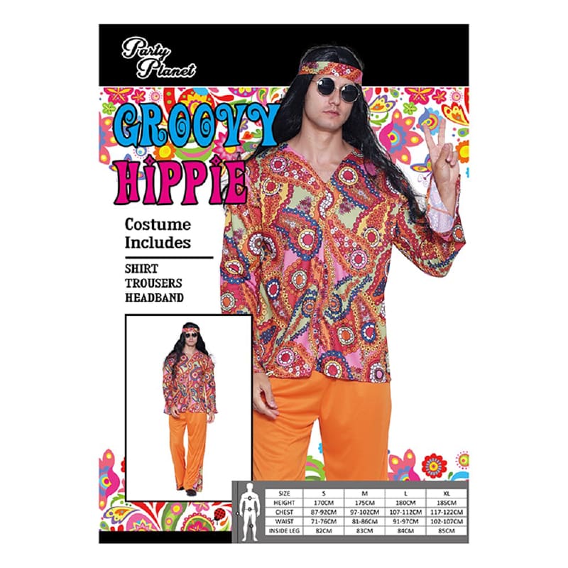 Costume Adult Groovy Hippie Man M