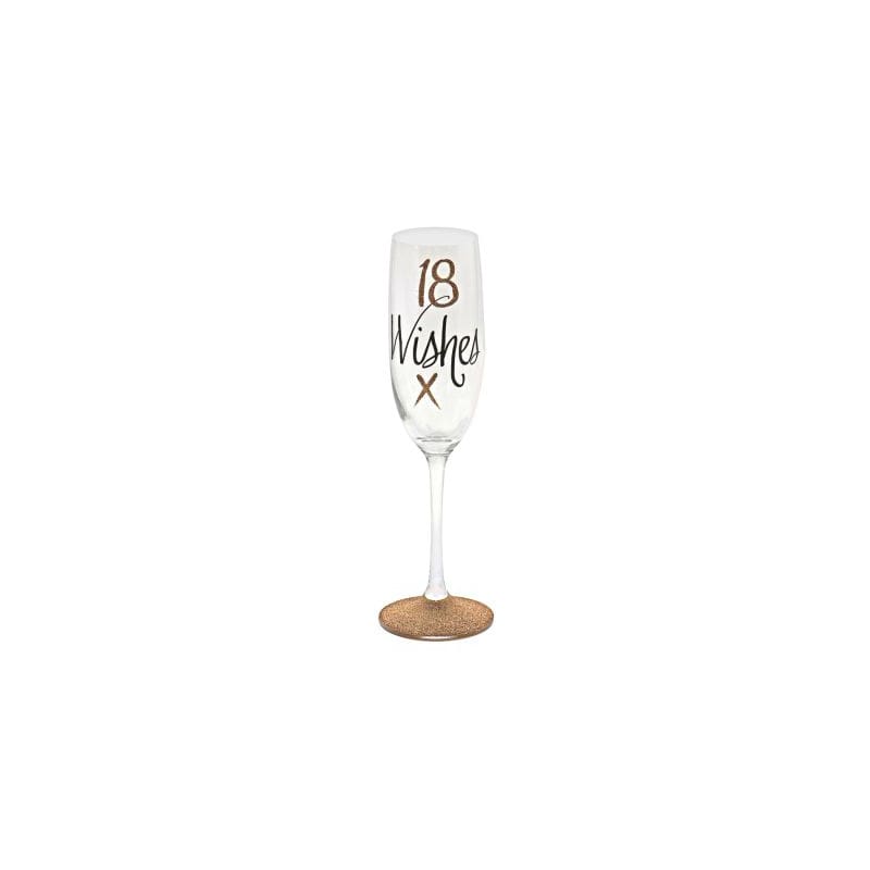 Flute Champagne 18 Wishes Rose Gold