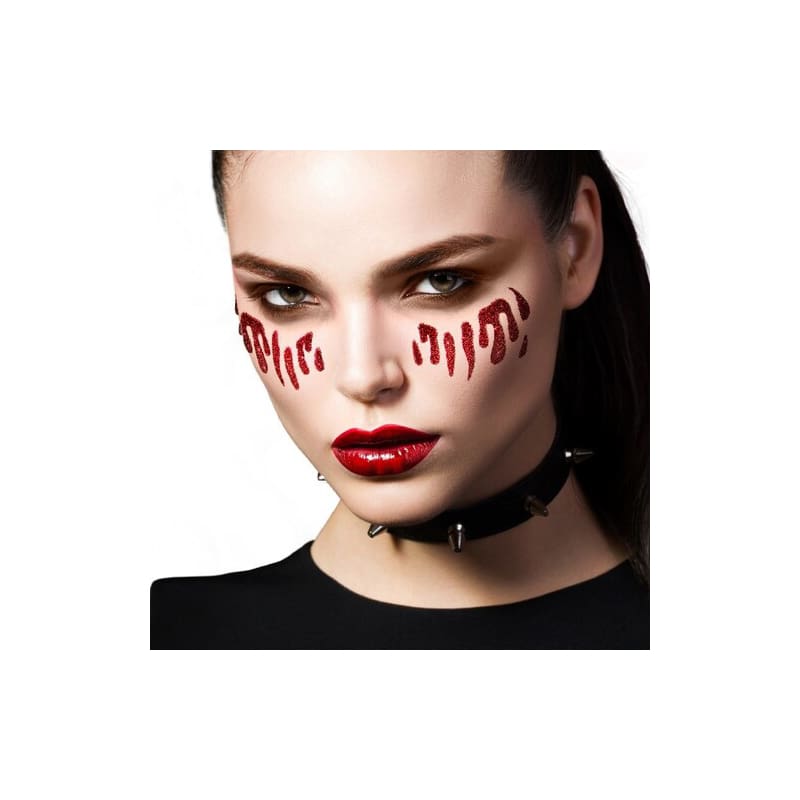 Tattoo Blood Tears Glitter