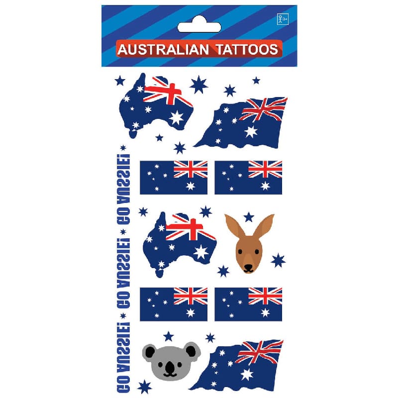 Tattoo Aussie Flags Animals