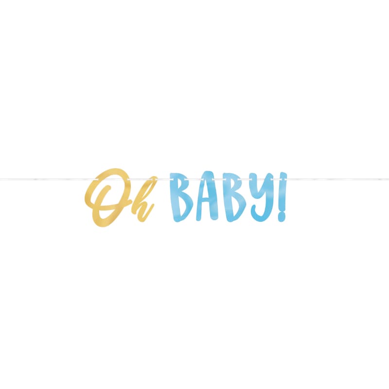 Oh Baby Boy Letter Banner 3.65m DNR