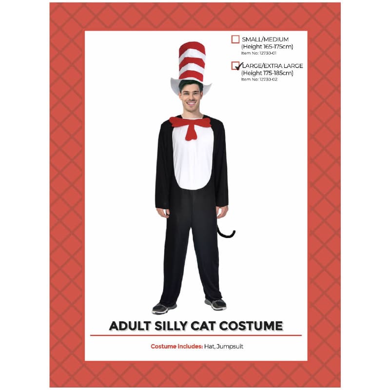 Costume Adult Cat In The Hat LXL