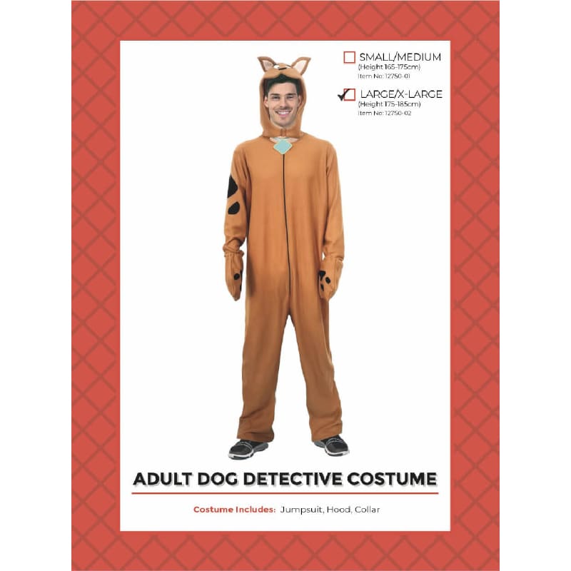 Costume Adult Scooby Doo Detective Dog