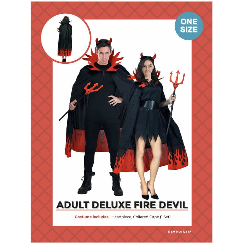 Costume Adult Devil Fire Deluxe