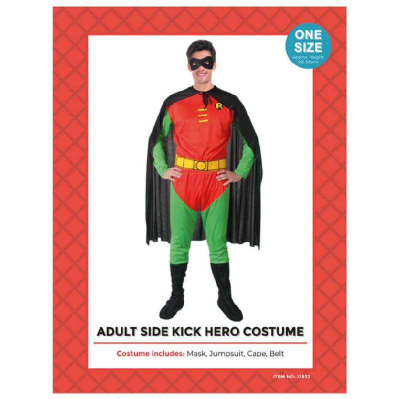 Costume Adult Robin Side Kick Hero NLA
