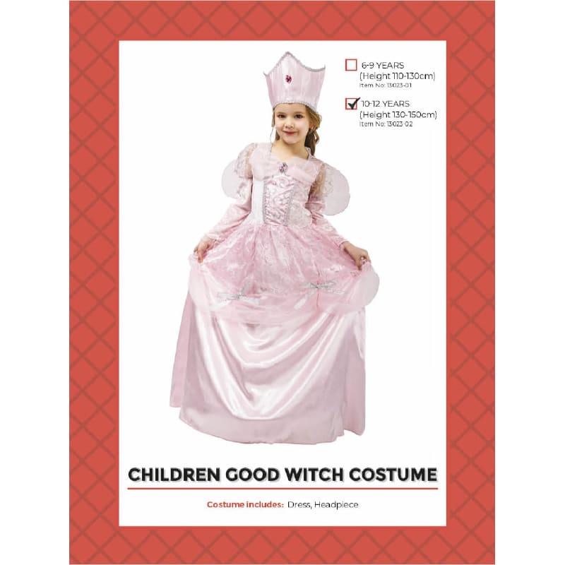 Costume Child Good Witch Pink 10-12