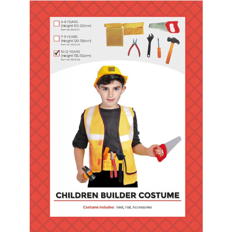 Costume Child Builder 10-12