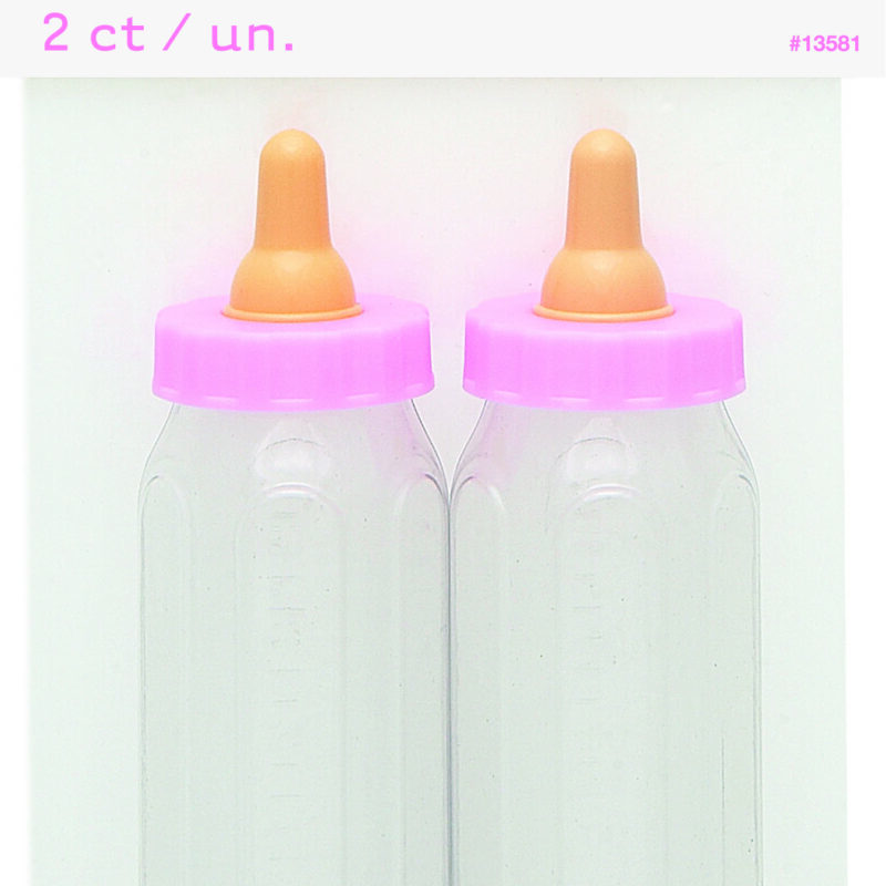 Baby Bottle 12.7cm Pink Pk2 DNR