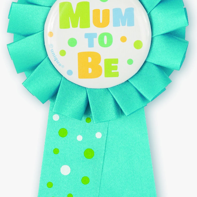 Badge Rosette Mum To Be Blue DNR