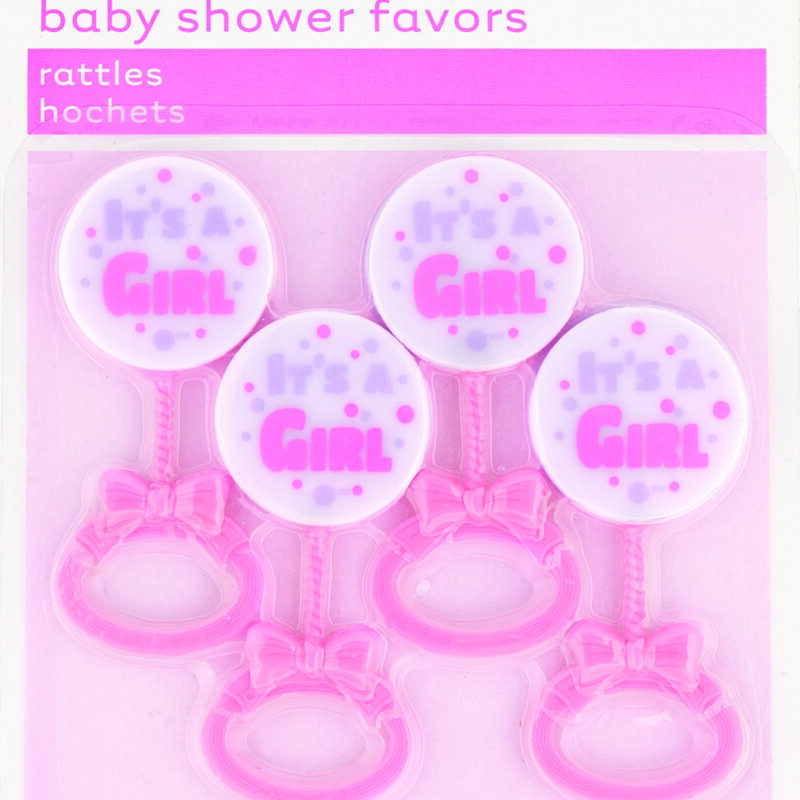 Baby Rattles It's A Girl Pink Pk4 DNR