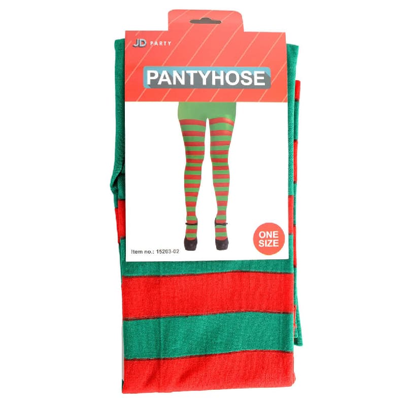 Tights Striped Red and Green