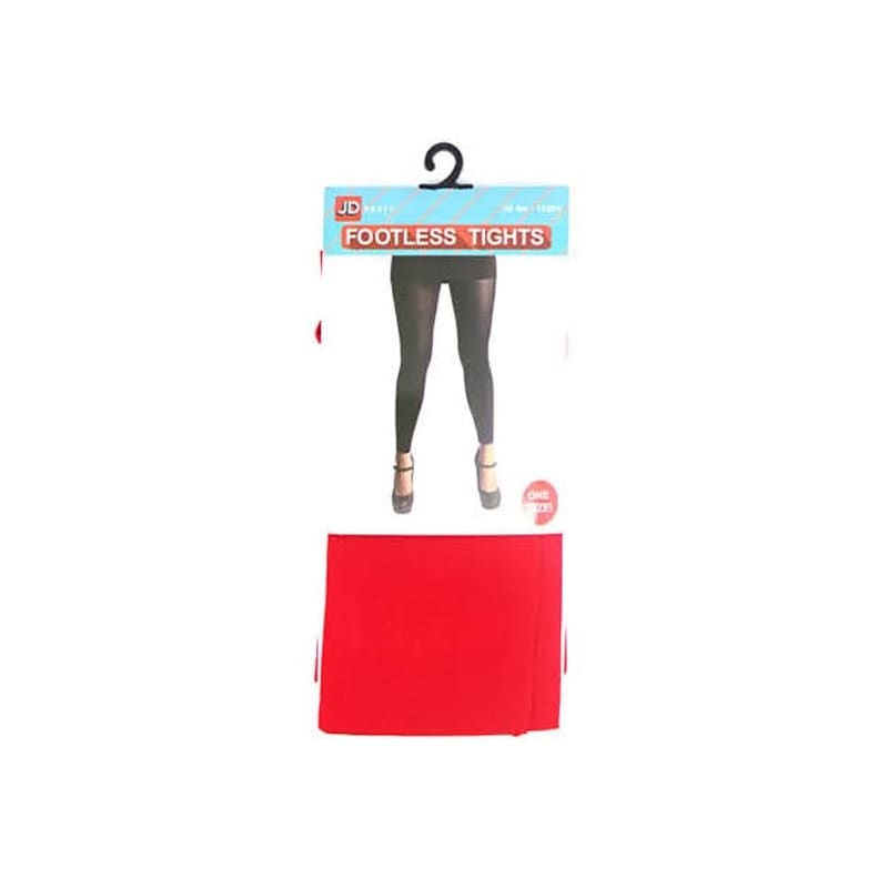 Tights Footless Red