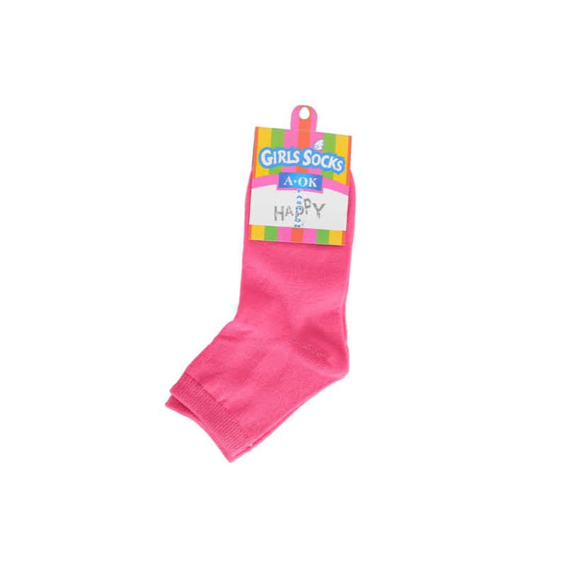 Socks Hot Pink Pk2