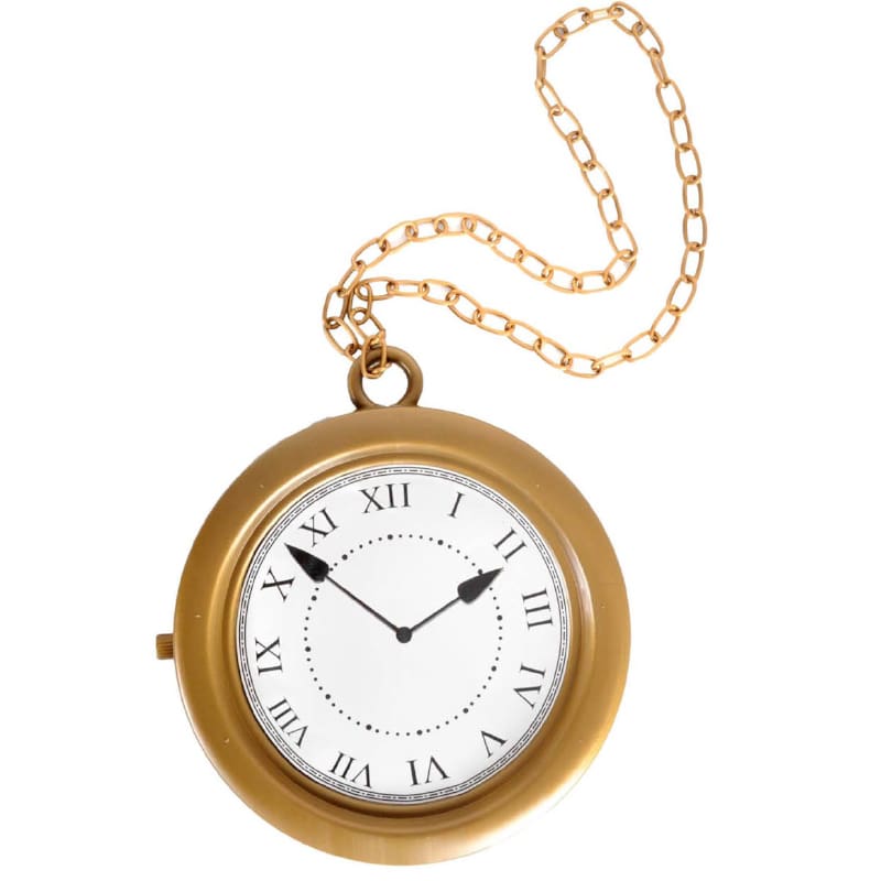 Necklace Clock Giant Alice Wonderland