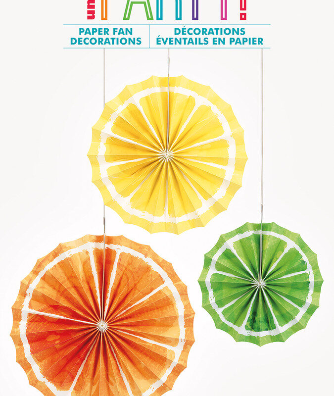 Hanging Fan Citrus Fruits Pk3 DNR