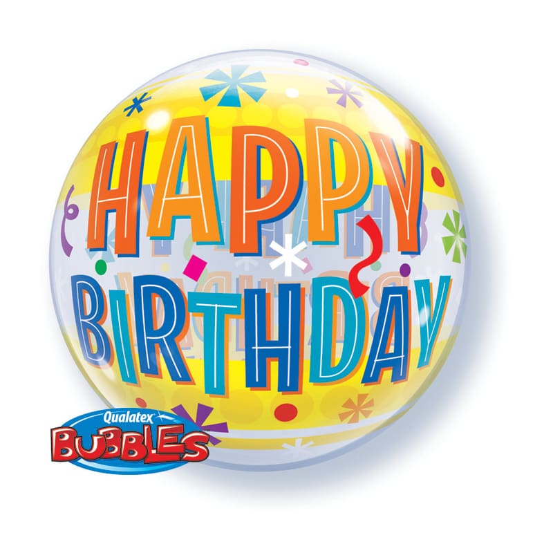 Balloon Bubble Happy Birthday Fun 56cm