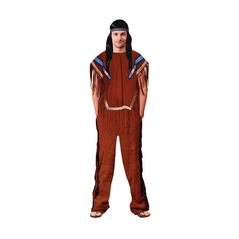 Costume Adult Indian Man Brown M