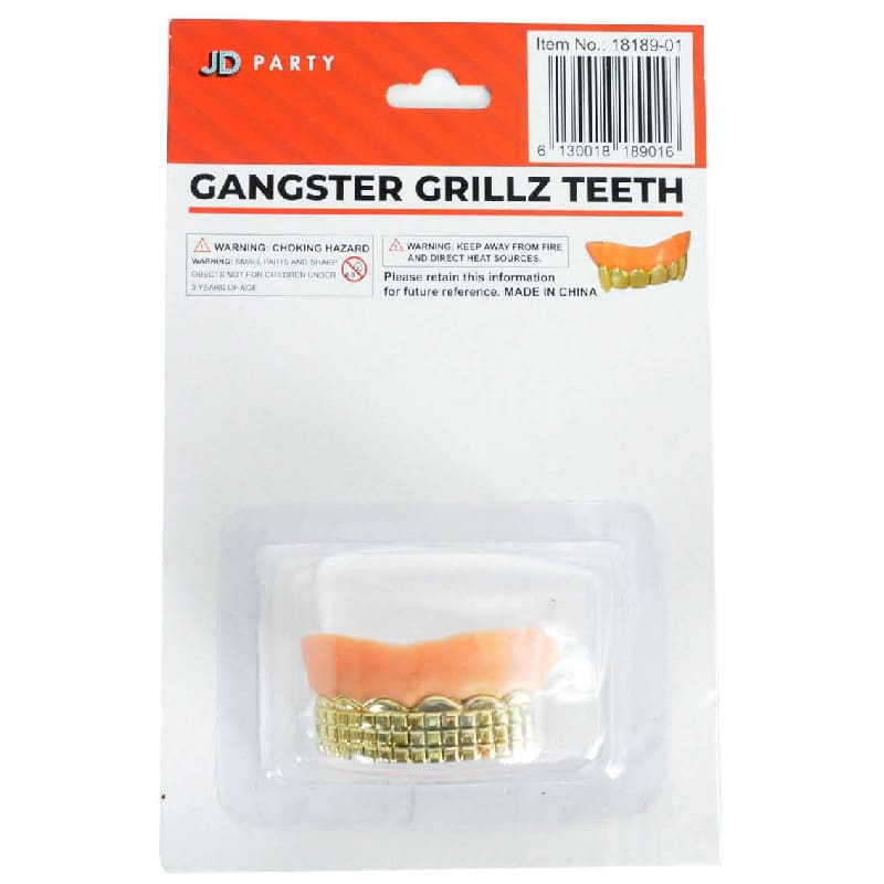 Teeth Gangster Grillz Gold