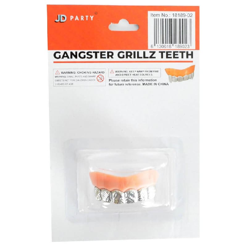 Teeth Gangster Grillz Silver