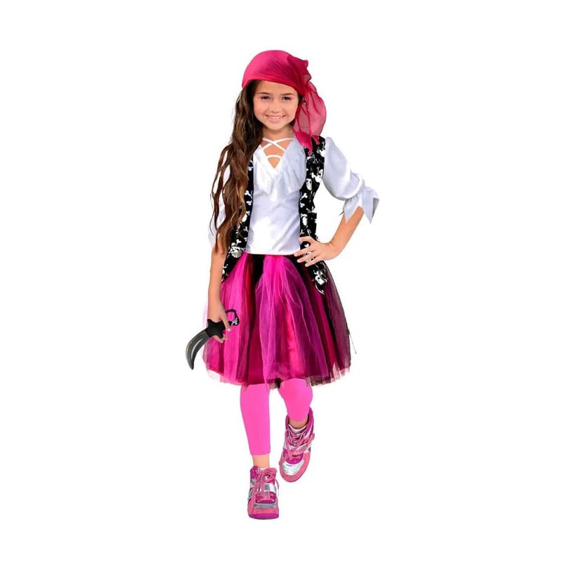 Costume Child Pirate Girl Pink M