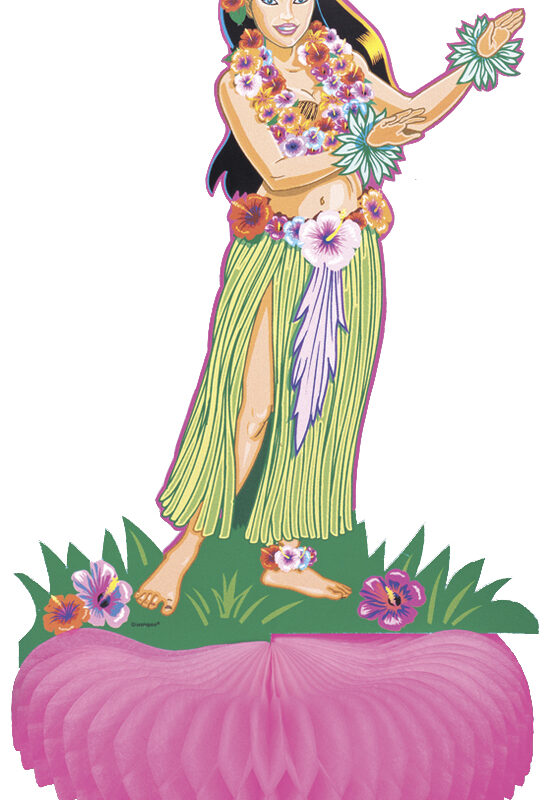 Honeycomb Luau Hula Girl DNR