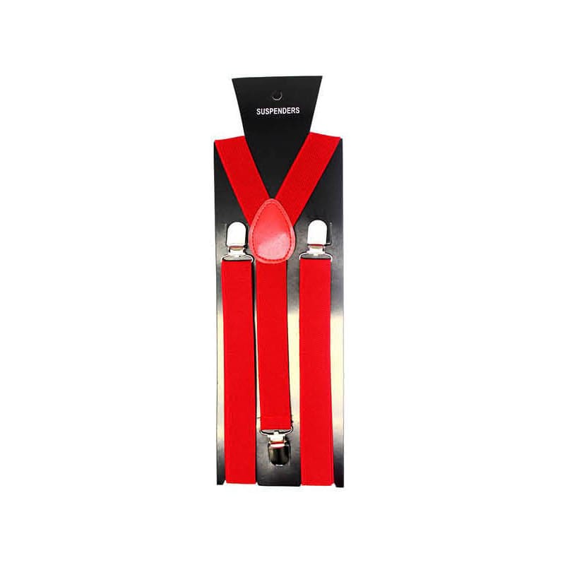 Suspenders Red