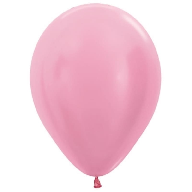 Balloons 30cm Metallic Light Pink Pk100