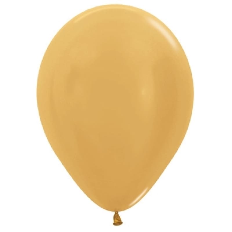 Balloons 30cm Metallic Gold Pk25