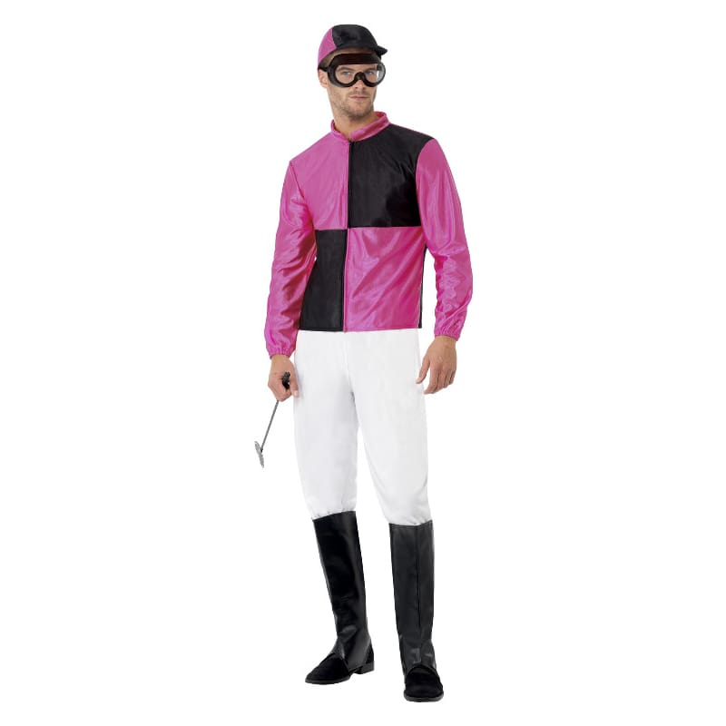 Costume Adult Jockey Pink Black M
