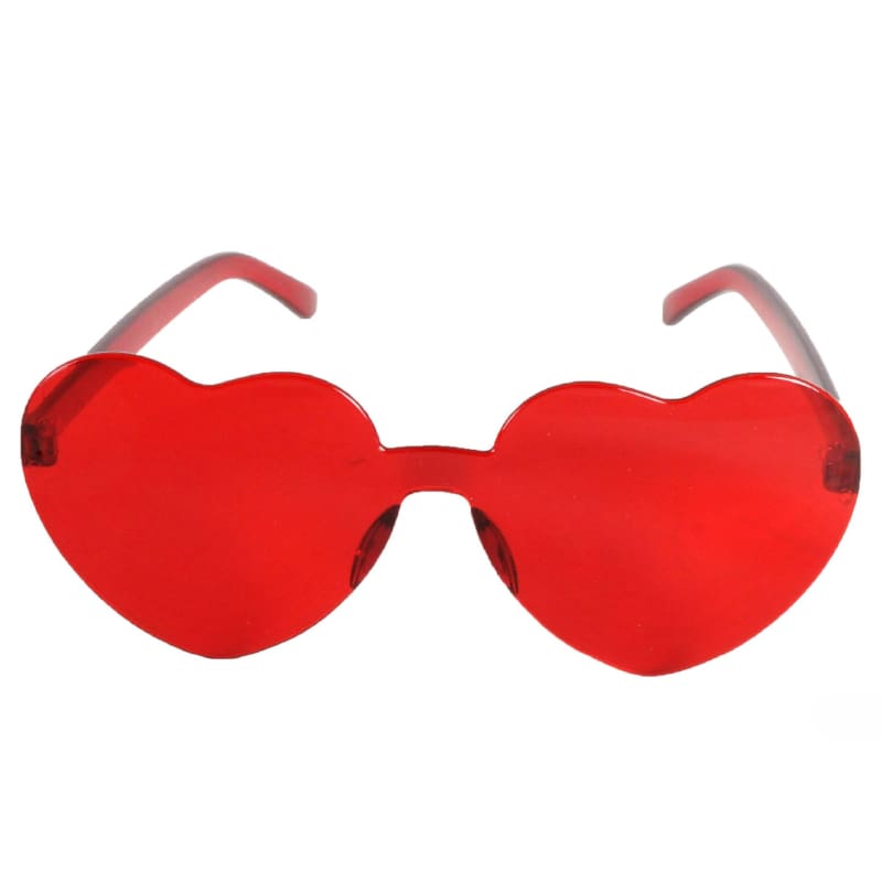 Sunglasses Heart Red