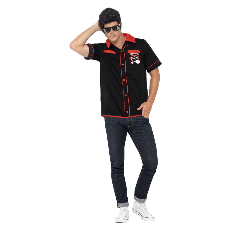 Costume Adult Bowling Shirt Strike M DNR